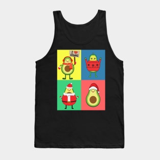 Avo Vegan Christmas pop art Tank Top